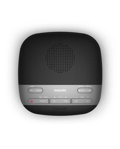 Ρολόι ραδιοφώνου Philips - TAR3505/12, μαύρο/ασημί - 3