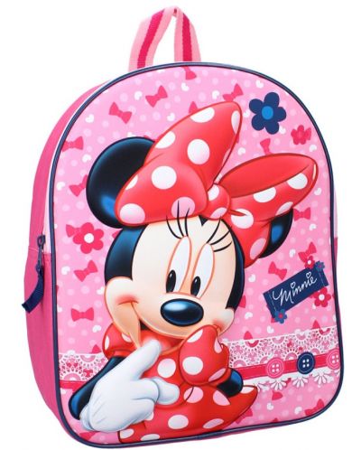 Τσάντα πλάτης για το νηπιαγωγείο Vadobag Minnie Mouse - Dotty about Dots, 3D - 2