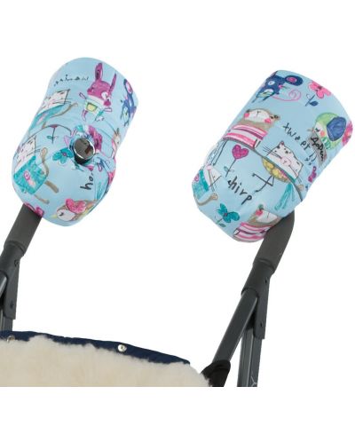 DoRechi Γάντια για καρότσι  με μαλλί προβάτου γενικής χρήσης,Μπλε ποντίκι - 3