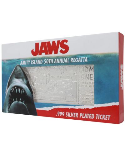 Ρεπλίκα FaNaTtik Movies: Jaws - Annual Regatta Ticket (Silver Plated) (Limited Edition) - 3