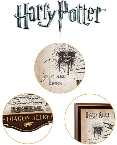 Ρέπλικα The Noble Collection Movies: Harry Potter - Diagon Alley Plaque, 43 εκ - 2