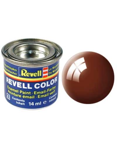 Βαφή σμάλτου για μοντέλα συναρμολόγησης  Revell - Μουντ καφέ, γυαλιστερό (32180) - 1