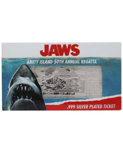 Ρεπλίκα FaNaTtik Movies: Jaws - Annual Regatta Ticket (Silver Plated) (Limited Edition) - 4