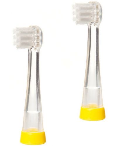 Ανταλλακτικές κεφαλές οδοντόβουρτσας  Brush Baby -Sonic,0-18 μηνών, 2 τεμάχια - 2