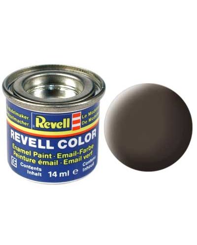 Βαφή σμάλτου για μοντέλα συναρμολόγησης  Revell - Σκούρο καφέ, ματ (32184) - 1