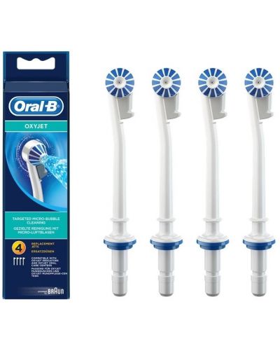 Ανταλλακτικές κεφαλές  Oral-B - Oxyjet ED17, οδοντικό ντους, 4 τεμάχια, λευκές   - 2