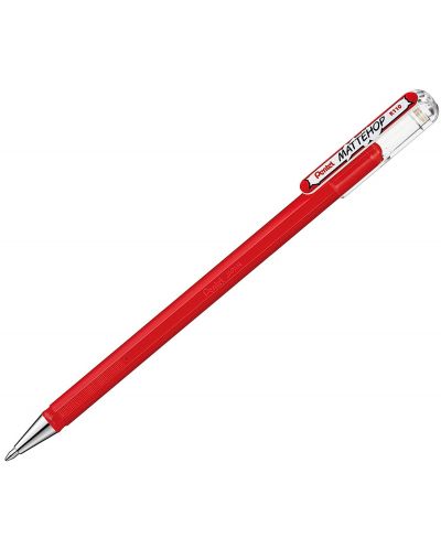 Στυλό  Pentel Mattehop - Κόκκινο, 1,0 χλστ - 1
