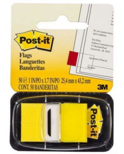 Αυτοκόλλητα ευρετήρια Post-it 680-5 - Κίτρινο, 2,5 x 4,3 cm, 50 τεμάχια - 1