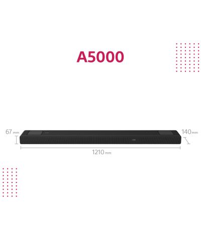 Μπάρα ήχου Sony - HTA5000, μαύρη - 4