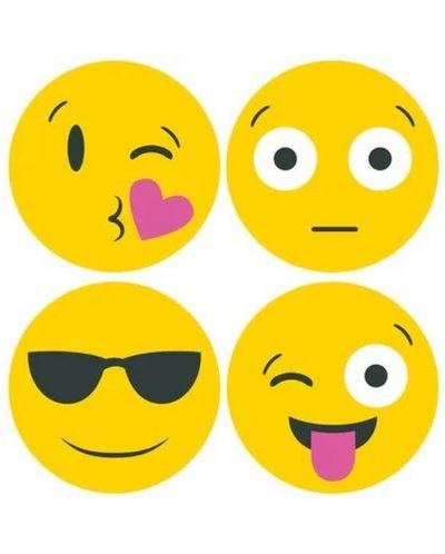 Αυτοκόλλητες σημειώσεις Post-it - Emojis, 4 σχέδια emoticon, 60 φύλλα - 2