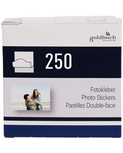 Αυτοκόλλητα  φωτογραφιών Goldbuch - 250 τεμάχια, 7 x 7 cm - 1