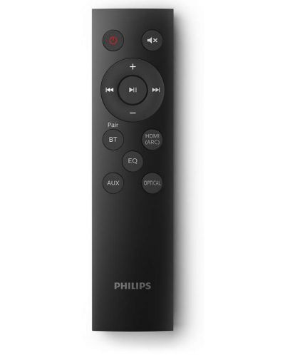 Μπάρα ήχου Philips - TAB5105/12, 2.0, μαύρη - 4
