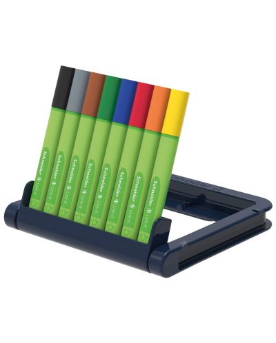 Σετ στενογράφοι Schneider - Link-It, 8 χρώματα, σε κουτί με βάση - 2