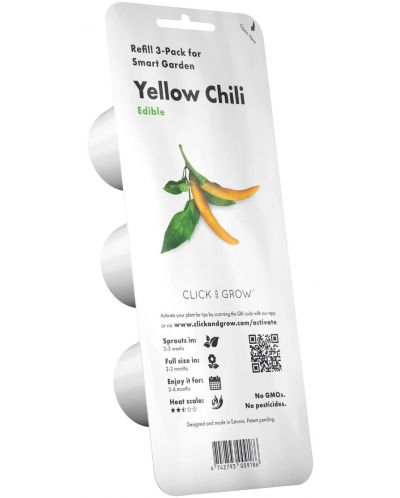 Σπόροι Click and Grow - Κίτρινη πιπεριά τσίλι, 3 ανταλλακτικά - 1