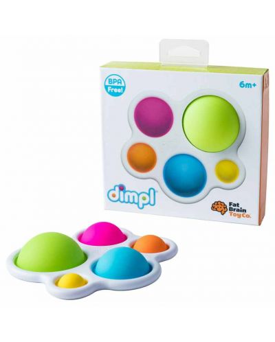 Αισθησιακό παιχνίδι Tomy Fat Brain Toys - Dimple, φυσαλίδες - 1