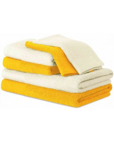 Σετ 6 πετσέτες AmeliaHome - Flos, κρέμα/κίτρινο - 2