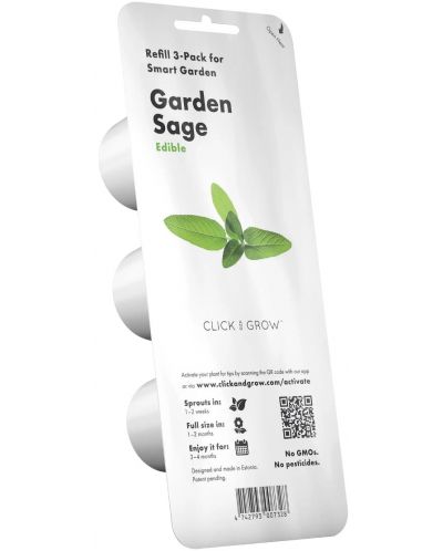 Σπόροι Click and Grow - φασκόμηλο κήπου, 3 ανταλλακτικά - 1