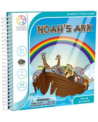 Μαγνητικό παιχνίδι Smart Games - Noah's Ark, ταξιδιωτική έκδοση - 1