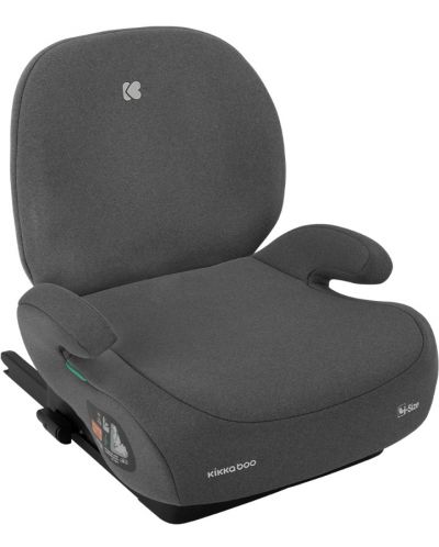 Κάθισμα αυτοκινήτου KikkaBoo - i-Boost, i-Size, IsoFix, 125-150 cm, Dark Grey - 1