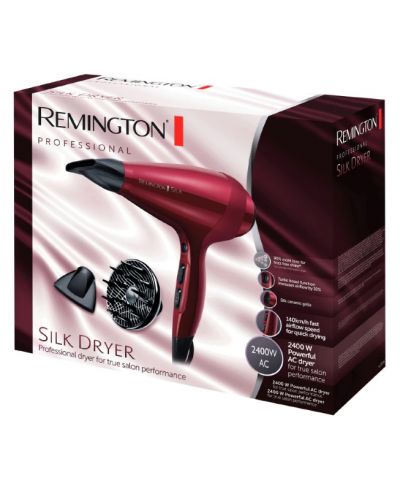 Πιστολάκι μαλλιών Remington - Silk Dryer, 2400 W,3 επιπέδων,κόκκινο - 3