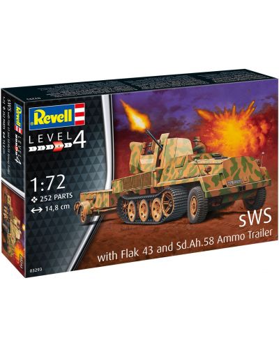 Μοντέλο για συναρμολόγηση Revell Στρατιωτικό τρακτέρ - sWS Flak 43 - 7