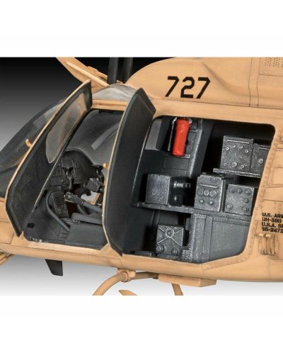 Συναρμολογημένο μοντέλο Revell Στρατιωτικά: Ελικόπτερα - OH-58 Kiowa - 3
