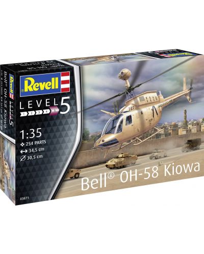 Συναρμολογημένο μοντέλο Revell Στρατιωτικά: Ελικόπτερα - OH-58 Kiowa - 5