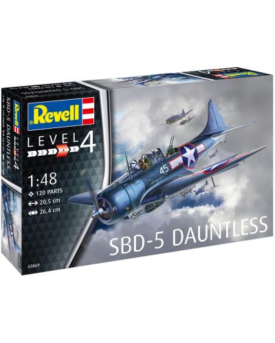 Συναρμολογημένο μοντέλο Revell Στρατιωτικό: Αεροσκάφος - SBD-5 Dauntless - 5