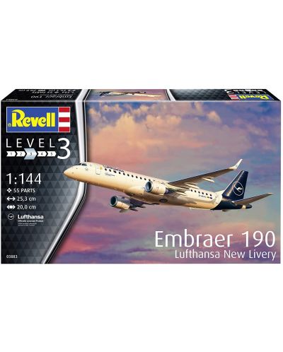 Συναρμολογημένο μοντέλο Revell Μοντέρνο: Αεροσκάφος - Embraer 190 Lufthansa New Livery - 5