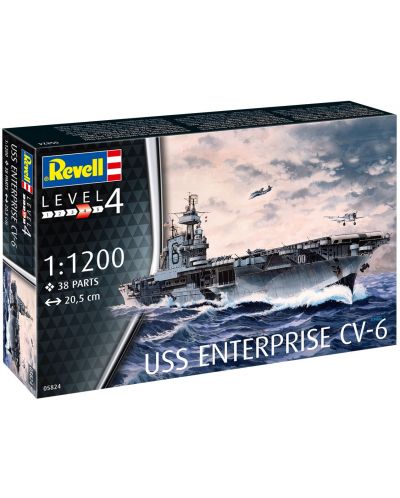 Συναρμολογημένο μοντέλο Revell Στρατιωτικά: Πλοία - US πολεμικό πλοίο Enterprise - 4
