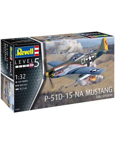 Συναρμολογημένο μοντέλο Revell Στρατιωτικό: Αεροσκάφος - Mustang P-51D-15-NA, όψιμη έκδοση - 8