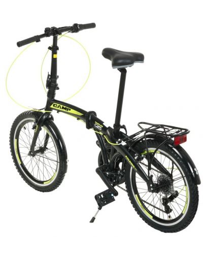 Πτυσσόμενο ποδήλατο κήπου CAMP - Q10, 20", μαύρο/κίτρινο - 2
