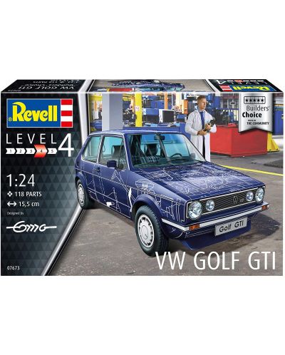 Συναρμολογημένο μοντέλο  Revell - Μοντέρνο: Αυτοκίνητα - VW Golf GTI (Επιλογή Builders) - 5