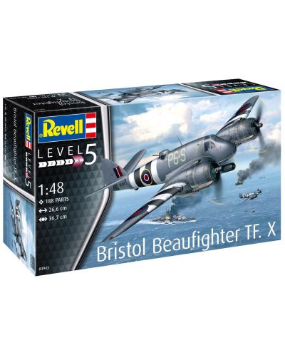 Συναρμολογημένο μοντέλο Revell Στρατιωτικό: Αεροσκάφος - Bristol Beaufighter TF.X - 2