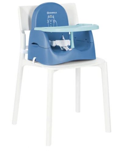 Πτυσσόμενη φορητή καρέκλα φαγητού  Babymoov - Blue Cat	 - 2