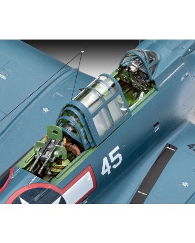 Συναρμολογημένο μοντέλο Revell Στρατιωτικό: Αεροσκάφος - SBD-5 Dauntless - 3