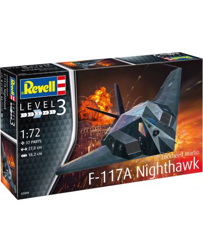Συναρμολογημένο μοντέλο Revell Στρατιωτικό: Αεροσκάφος - Stealth Nighthawk - 2