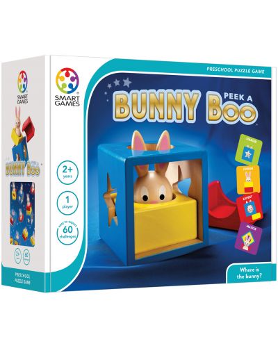 Παιδικό παιχνίδι λογικής Smart Games Preschool Wood - Bunny Boo - 1