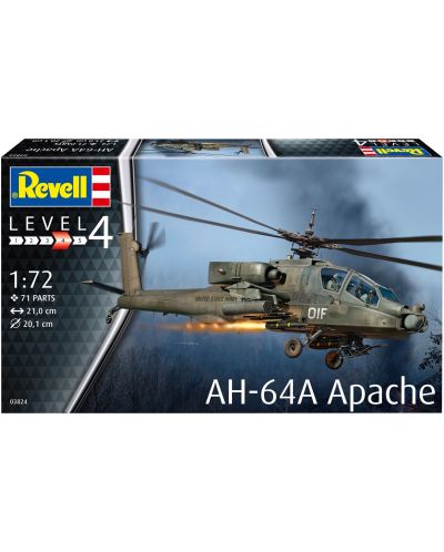 Μοντέλο για συναρμολόγηση Revell Στρατιωτικό ελικόπτερο AH-64A Apache - 7