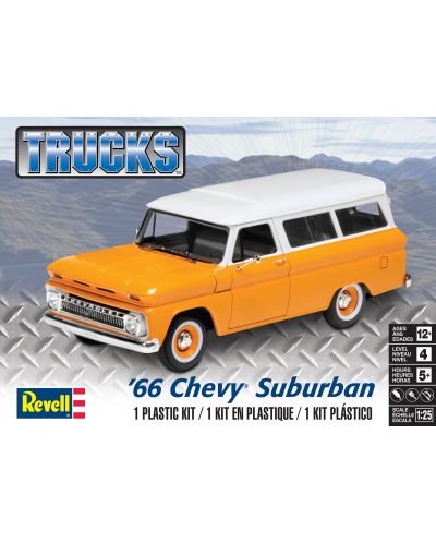 Συναρμολογημένο μοντέλο  Revell - Μοντέρνο: Αυτοκίνητα - Chevy Suburban 1966 - 2