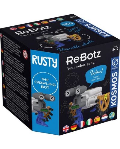 Συναρμολογημένο παιχνίδι Kosmos ReBotz - Ρομπότ που σέρνεται Rusty - 1