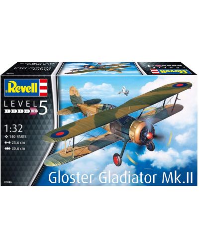 Συναρμολογημένο μοντέλο Revell Στρατιωτικό: Αεροσκάφος - Gloster Gladiator Mk. II - 5