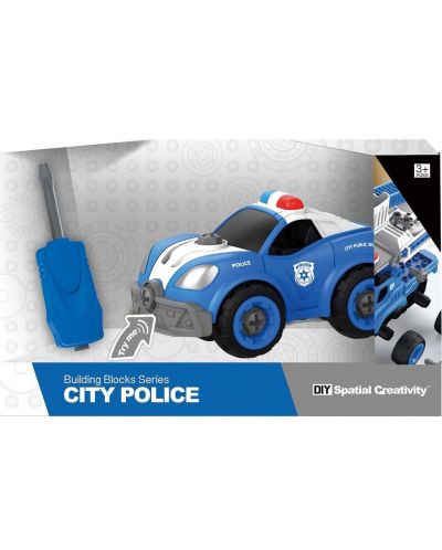 Συναρμολογημένο παιχνίδι Raya Toys - Αστυνομικό αυτοκίνητο City Police - 2