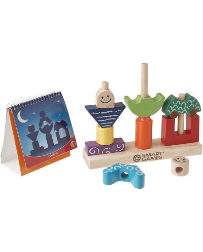 Παιδικό παιχνίδι λογικής Smart Games Preschool Wood - Μέρα και νύχτα - 3