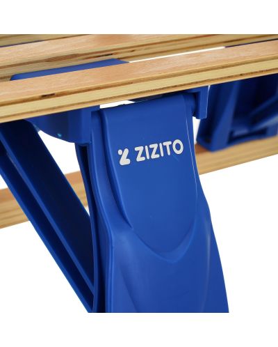 Πτυσσόμενο ξύλινο έλκηθρο με πλάτη  - Zizito Olwen, μπλε - 6