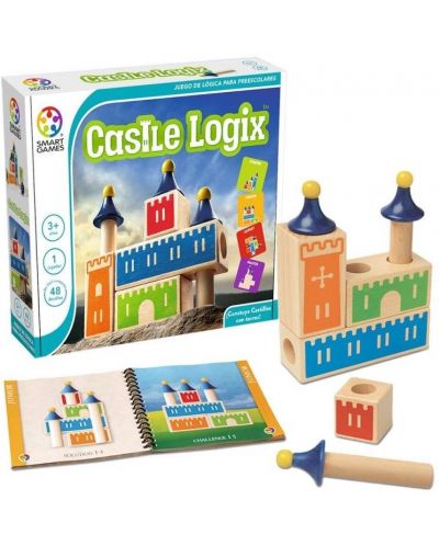 Παιδικό παιχνίδι λογικής Smart Games Preschool Wood - Λογικό κάστρο - 3