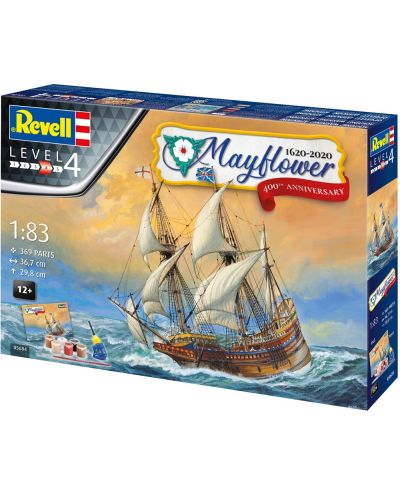 Συναρμολογημένο μοντέλο Revell Antique: Ships - Sailing Ship Mayflower (400th Anniversary Edition) - 5
