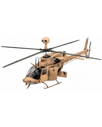 Συναρμολογημένο μοντέλο Revell Στρατιωτικά: Ελικόπτερα - OH-58 Kiowa - 1