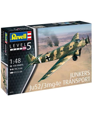 Συναρμολογημένο μοντέλο Revell  Στρατιωτικό: Αεροσκάφος - Junkers Ju52 - 2
