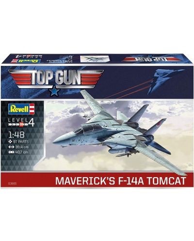 Συναρμολογημένο μοντέλο Revell Στρατιωτικό: Αεροσκάφος - Maverick's F-14A Tomcat (Top Gun) - 4
